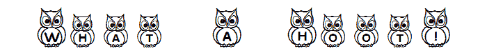 What a Hoot! font